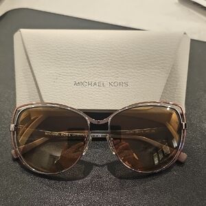 Michael Kors Gold and Brown Sunglasses